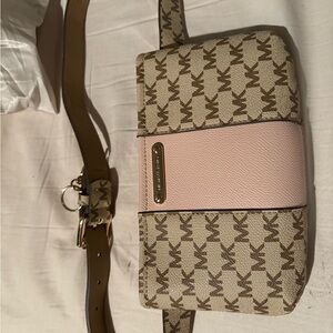 Michael Kors Pink and Brown Women's Bag